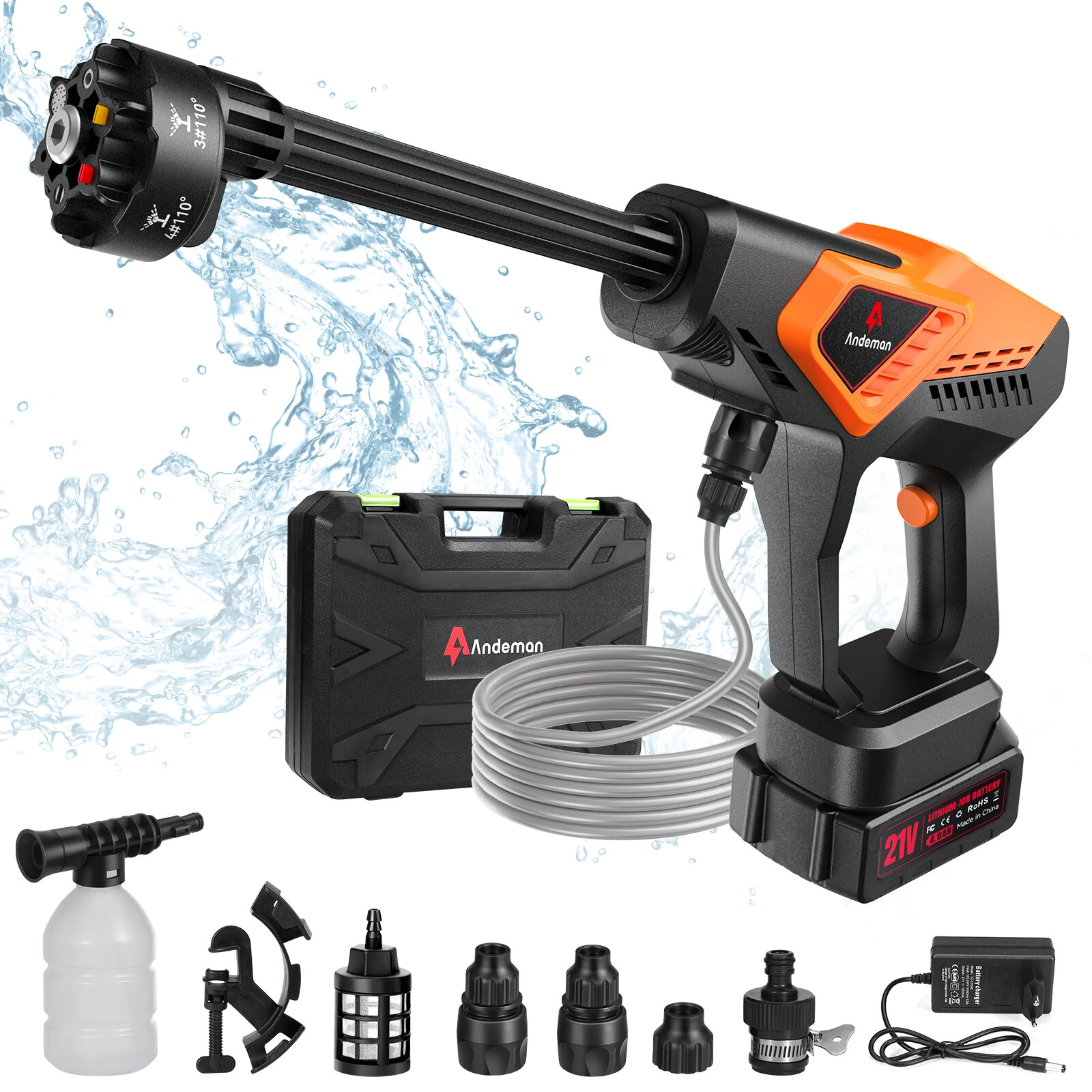 Andeman Powerful Brushless Cordless Washer Car Washing Machine High Pressure sprayer