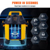 VEVOR 3-in-1 Wet Dry Vacuum – 2.6 Gallon | 2.5 Peak HP | Blower Function | Portable & Powerful (Yellow)