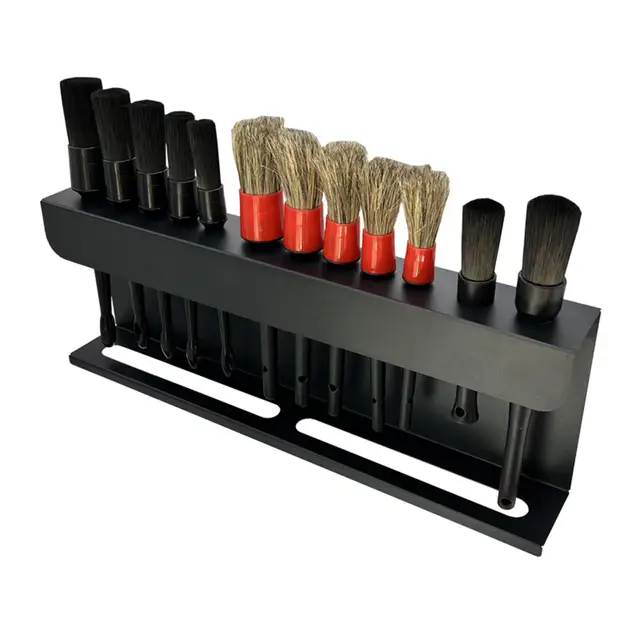 premium-quality detailing brush and spray bottle rack